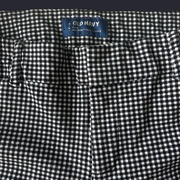 Mid-Rise Gingham Pixie Skinny Pants – Size 12, Black & White. NWOT - Picture 4 of 8